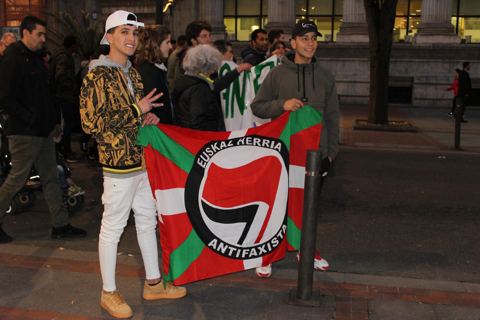 Manifestación contra el racismo en Bilbao.